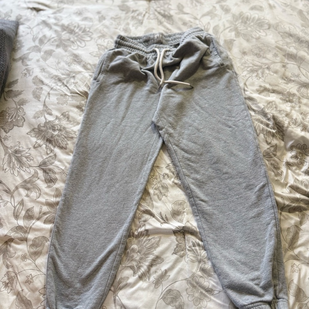 Cozy Gray Drawstring Joggers GAP